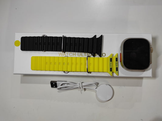 Smartwatch Ultra Pro con 2 correas ( negro + amarillo) - additional image 1