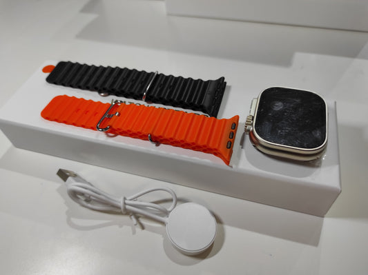 Smartwatch Ultra Pro con 2 correas ( negro + naranja ) - additional image 1